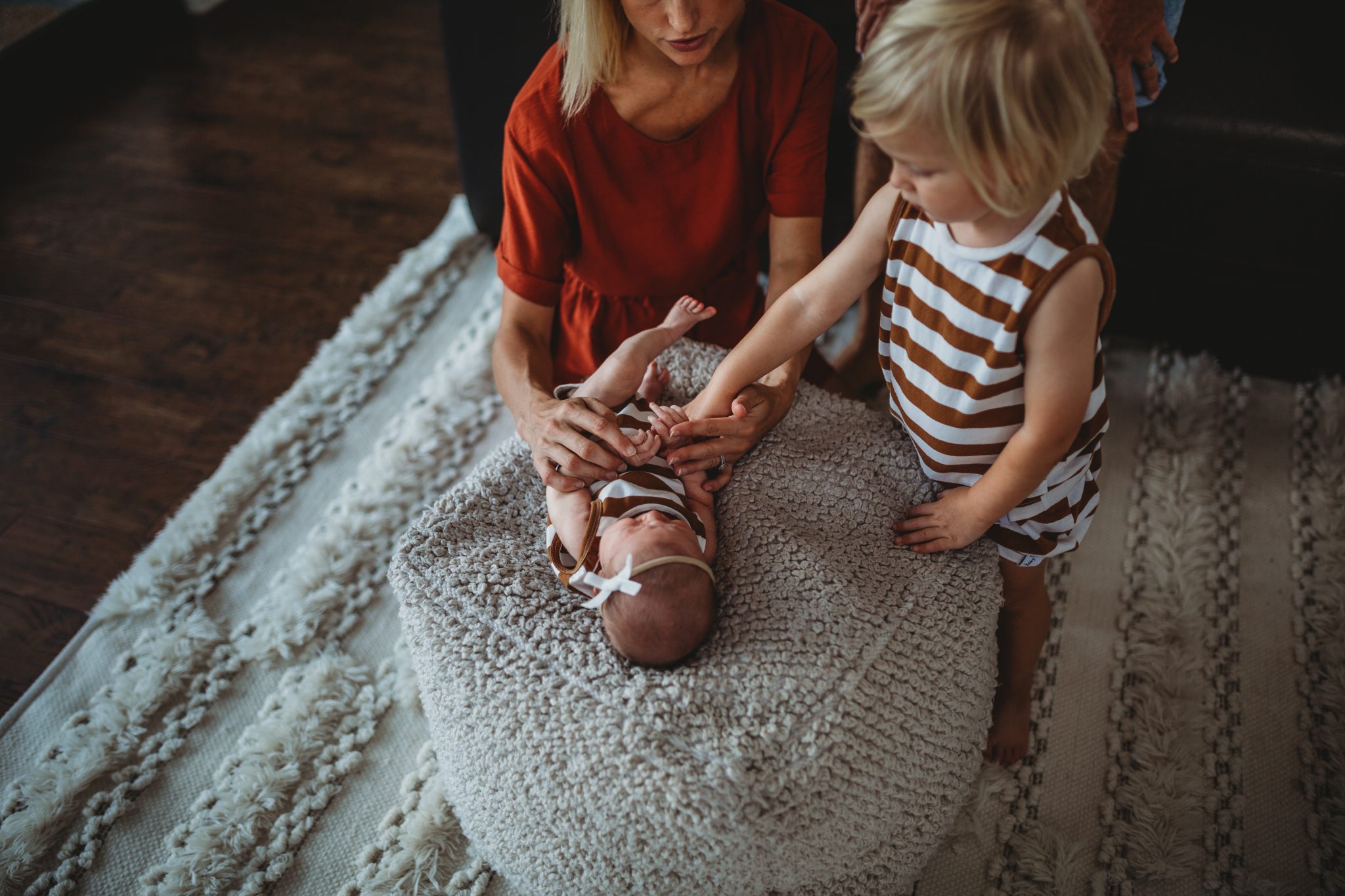 Newcastle family photographer newborn inhome session