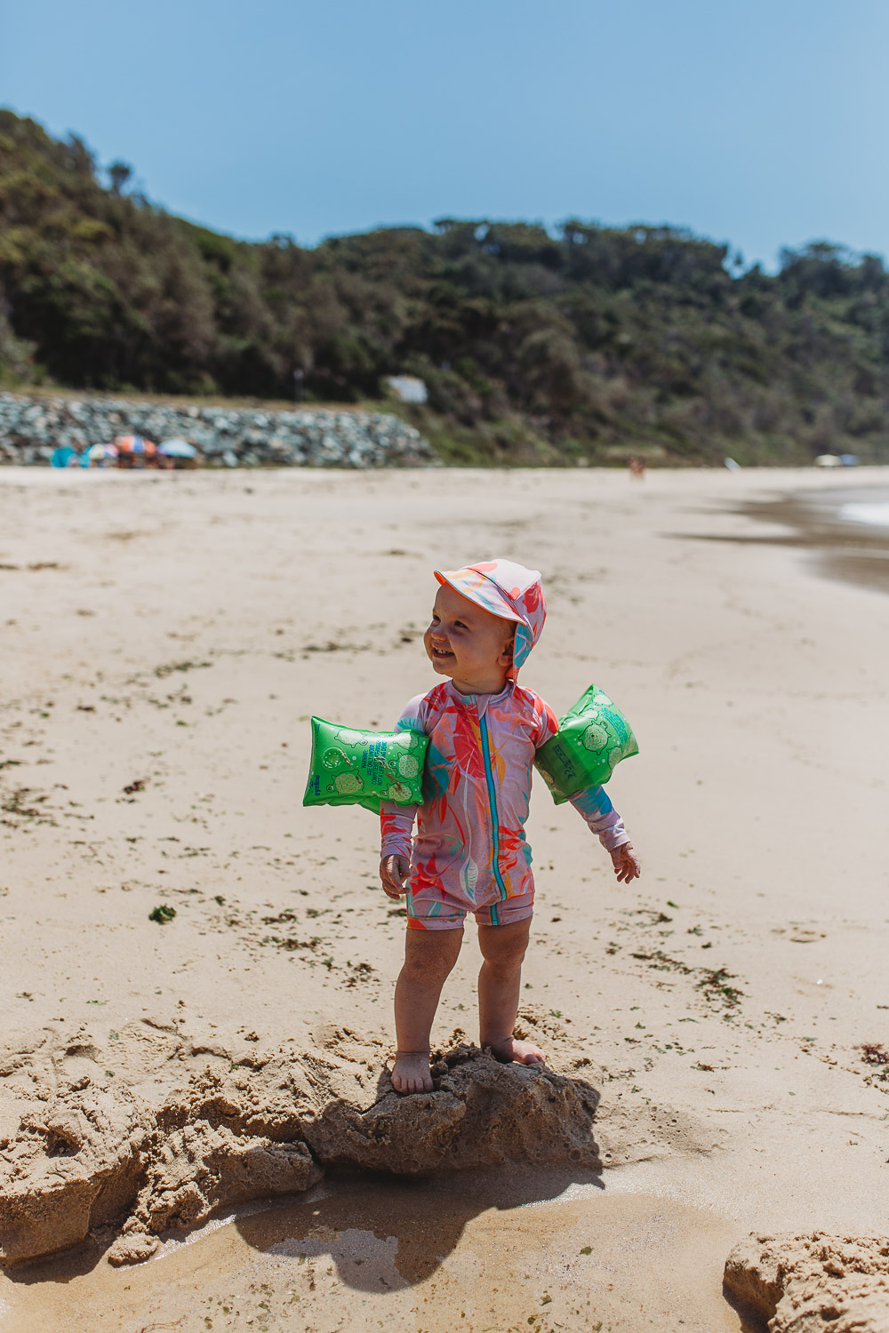 Newcastle family photographer beach summer holiday